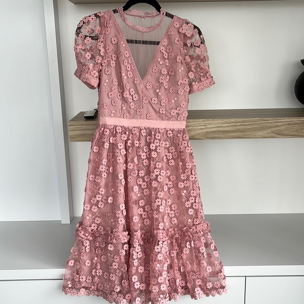 Pink Lace Dress sz 0